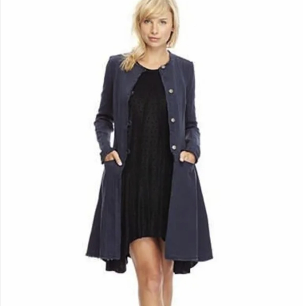 Free People indigo boho duster sz Large